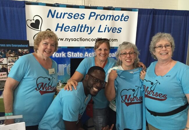 NYSAC members work the Culture of health booth in 2016