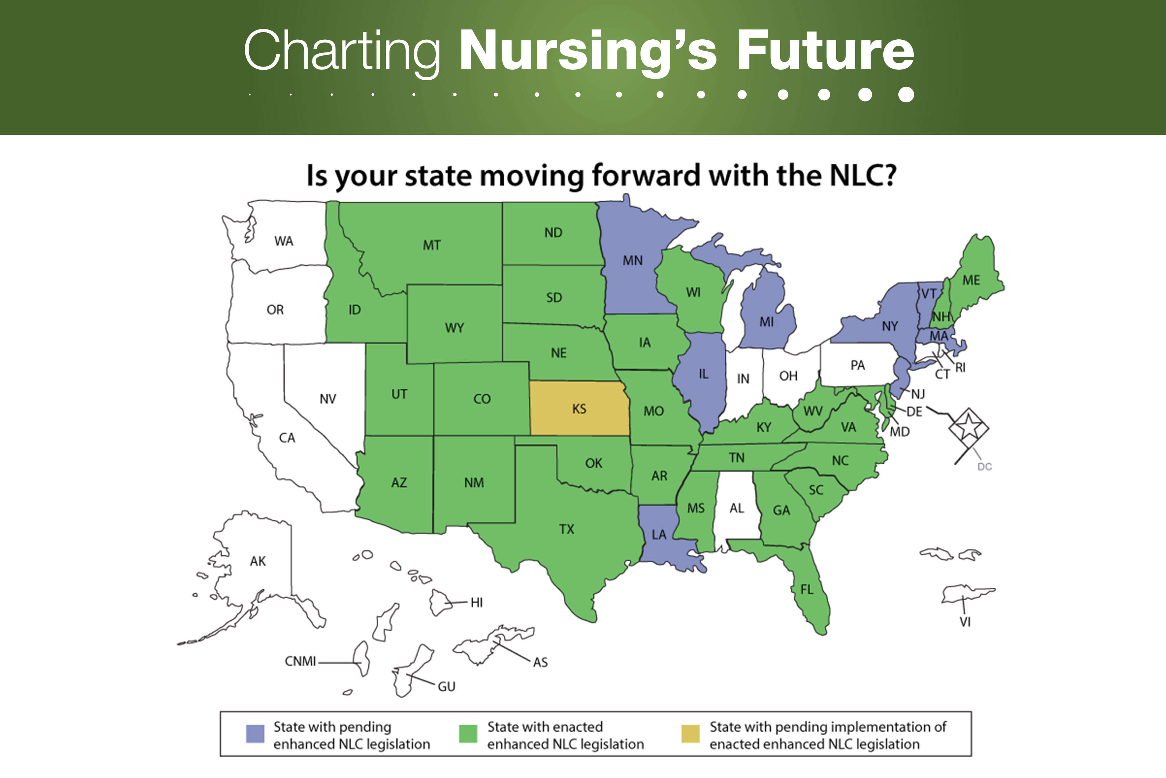 Many States One License The Enhanced Nurse Licensure Compact