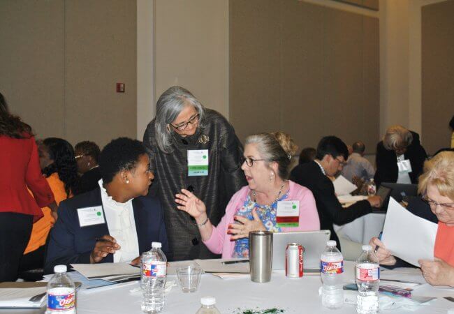 Attendees at the April 5 meeting.